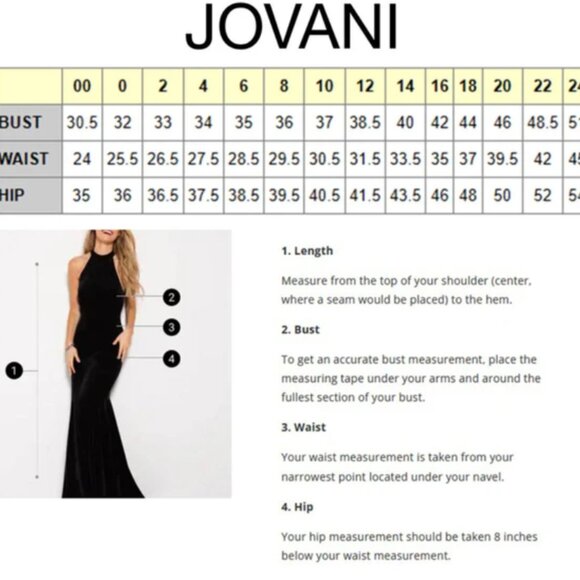 Jovani 06644 A-Line Ball Gown Size 10 NWT - Picture 9 of 9